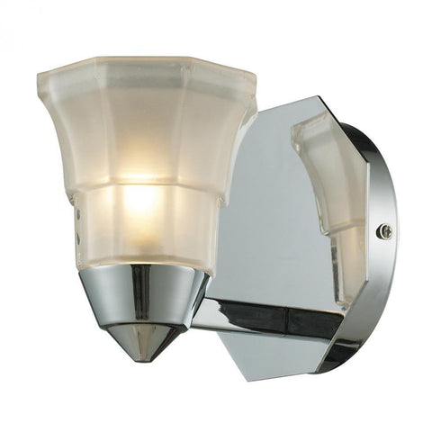 Elk Deco 1 Light Bath Light In Polished Chrome Model: 11390/1