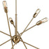 Elk Delphine 10 Light Chandelier In Satin Brass Model: 46241/10