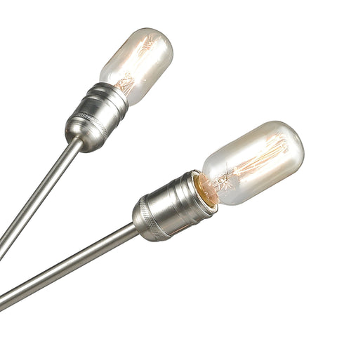 Elk Delphine 10 Light Chandelier In Satin Nickel Model: 46261/10