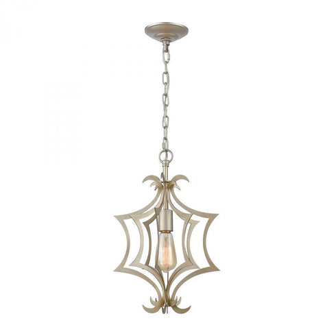 Elk Delray 1 Light Mini Pendant In Aged Silver Model: 12061/1