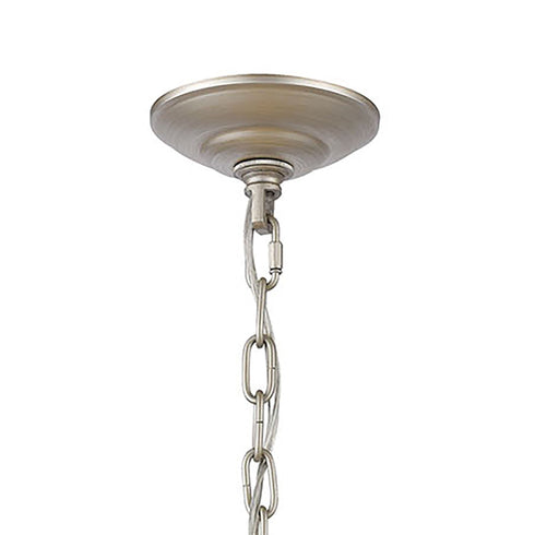 Elk Delray 6 Light Pendant In Aged Silver Model: 12063/6