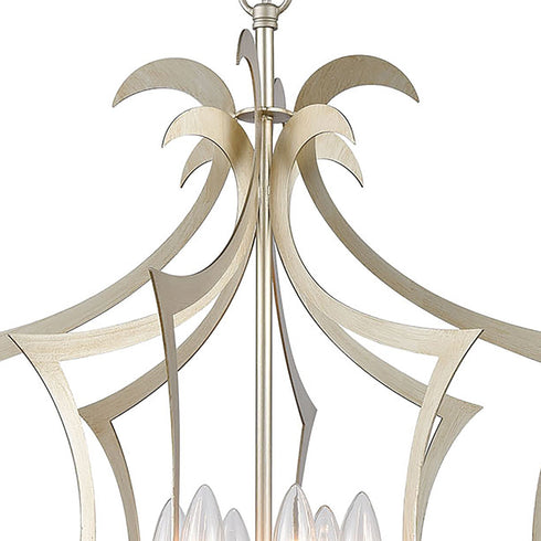 Elk Delray 6 Light Pendant In Aged Silver Model: 12063/6