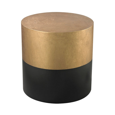 Elk Draper Drum Table In Black And Gold Model: 114-121