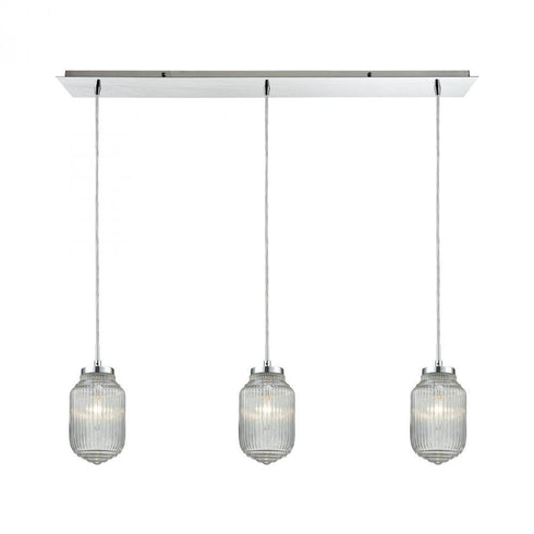 Elk Dubois 3 Light Linear Pendant Fixture In Model: 56662/3LP