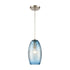 Elk Ebbtide 1 Light Mini Pendant In Satin Nickel Model: 30210/1