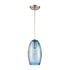 Elk Ebbtide 1 Light Mini Pendant In Satin Nickel Model: 30210/1
