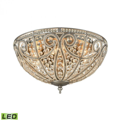 Elk Elizabethan 6 Light Flush Mount In Weathered Model: 15994/6-LED