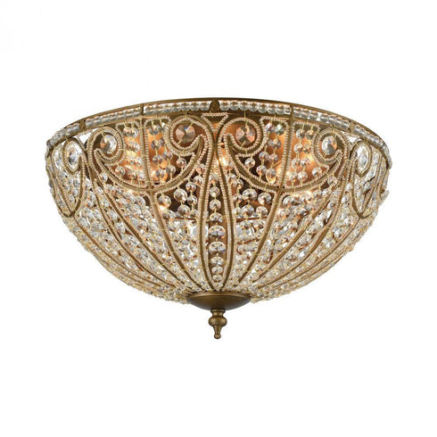 Elk Elizabethan 8 Light Flush Mount In Dark Model: 15963/8