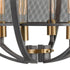 Elk Ellicott 6 Light Chandlier In Weathered Zinc Model: 12171/6