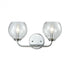 Elk Emory 2 Light Vanity Lamp In Polished Chrome Model: 81361/2