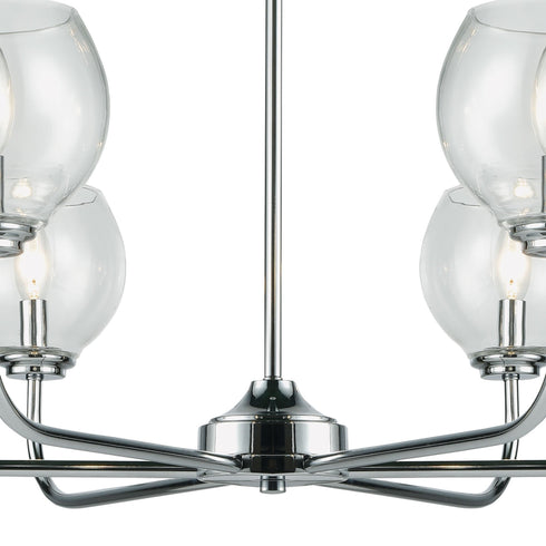 Elk Emory 6 Light Chandelier In Polished Chrome Model: 81364/6