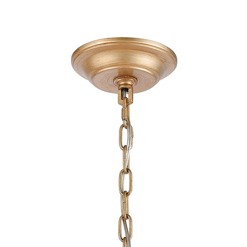 Elk Equilibrium 5 Light Chandlier In Matte Gold Model: 12134/5
