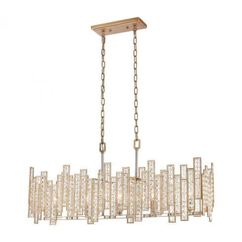 Elk Equilibrium 5 Light Linear Chandelier In Model: 12136/5