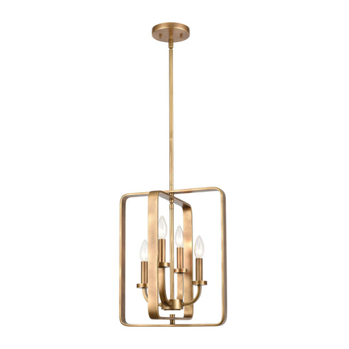 Elk Erindale 4 Light Pendant In Natural Brass Model: 89044/4