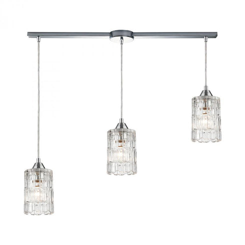 Elk Ezra 3 Light Linear Mini Pendant Fixture In Model: 17414/3L