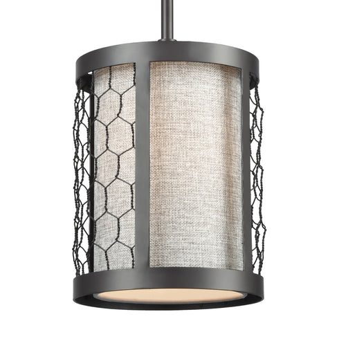 Elk Filmore 1 Light Mini Pendant In Oiled Bronze Model: 15241/1