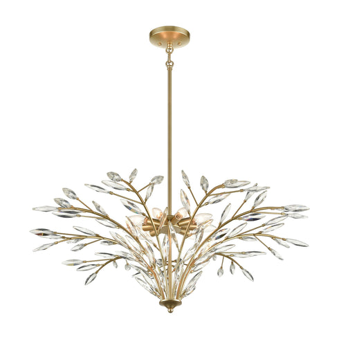 Elk Flora Grace 9 Light Chandelier In Champagne Model: 18296/9