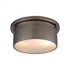 Elk Flushmounts 2 Light Flush Mount In Black Nickel With Model: 12110/2