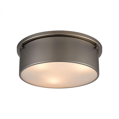 Elk Flushmounts 3 Light Flush Mount In Black Nickel With Model: 12111/3