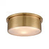 Elk Flushmounts 3 Light Flush Mount In Satin Brass With Model: 12121/3