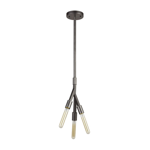 Elk Freeform 3 Light Triangular Pendant Fixture Model: 11848/3