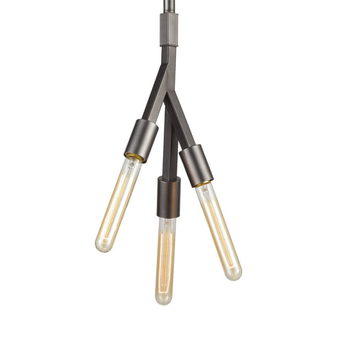 Elk Freeform 3 Light Triangular Pendant Fixture Model: 11848/3