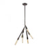 Elk Freeform 6 Light Chandelier In Dark Graphite Model: 11849/6