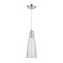 Elk Glitzy 1 Light Mini Pendant In Polished Model: 21167/1