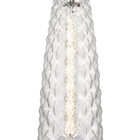 Elk Glitzy 1 Light Mini Pendant In Polished Model: 21167/1