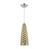 Elk Glitzy 1 Light Mini Pendant In Polished Model: 21168/1