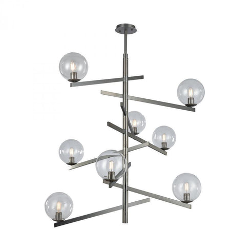 Elk Globes Of Light 8 Light Chandelier In Brushed Model: 12184/8