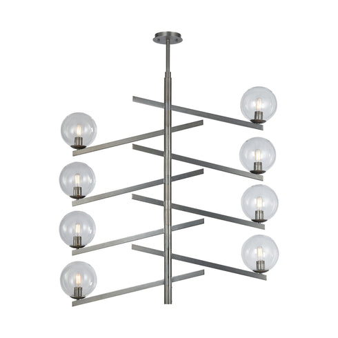 Elk Globes Of Light 8 Light Chandelier In Brushed Model: 12184/8