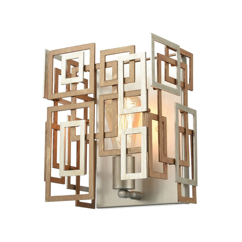 Elk Gridlock 1 Light Sconce In Matte Gold And Model: 12300/1