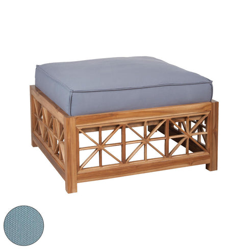 Elk Guildmaster Teak Lattice Square Ottoman Cushion Model: 2317001SO
