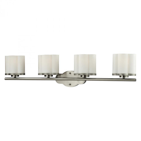 Elk Harbridge Four Light Satin Nickel Vanity Model: 84098/4