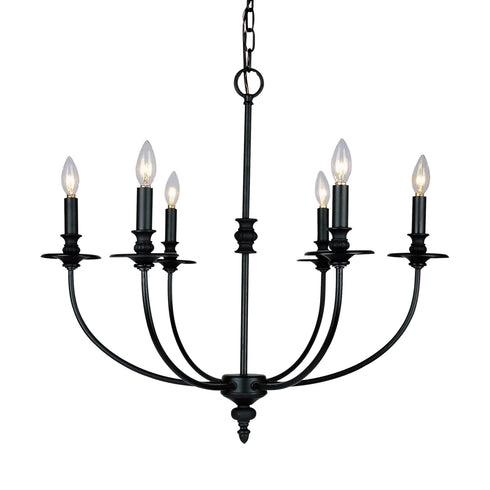 Elk Hartford 6 Light Chandelier In Oil Rubbed Model: 286-OB
