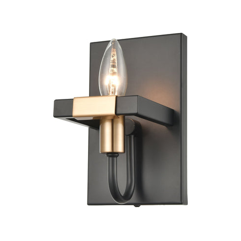 Elk Heathrow 1 Light Vanity Light In Matte Black Model: 15451/1