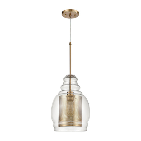 Elk Herndon 1 Light Pendant In Antique Gold With Model: 81424/1