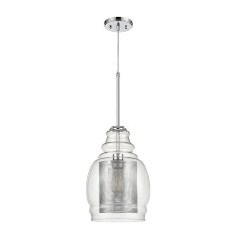 Elk Herndon 1 Light Pendant In Polished Chrome Model: 81425/1