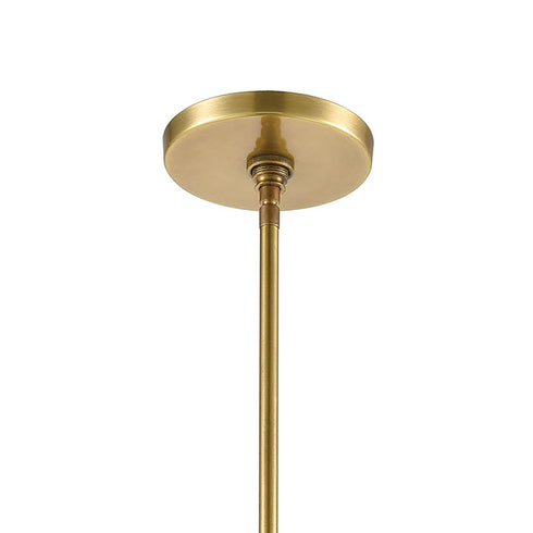 Elk Hyde Park 1 Light Mini Pendant In Satin Brass Model: 32381/1