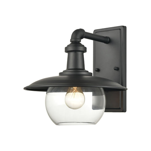 Elk Jackson 1 Light Outdoor Sconce In Matte Black Model: 45430/1
