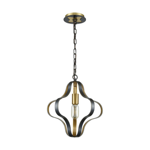 Elk Janis 1 Light Pendant In Aged Bronze And Aged Model: 33163/1