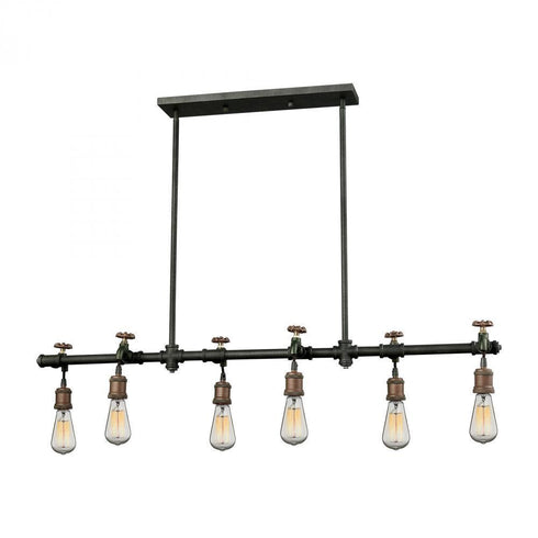 Elk Jonas 6 Light Chandelier In Multi Toned Model: 14289/6