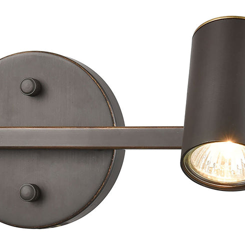 Elk Kempton 2 Light Vanity Light In Matte Black Model: 15412/2