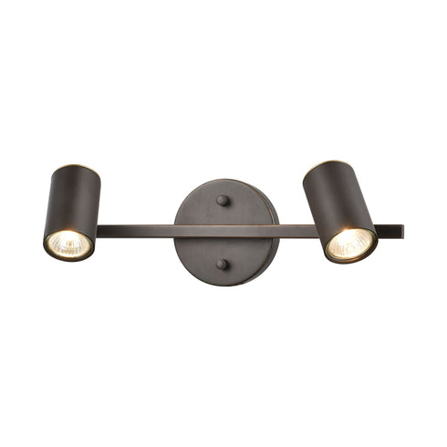 Elk Kempton 2 Light Vanity Light In Matte Black Model: 15412/2