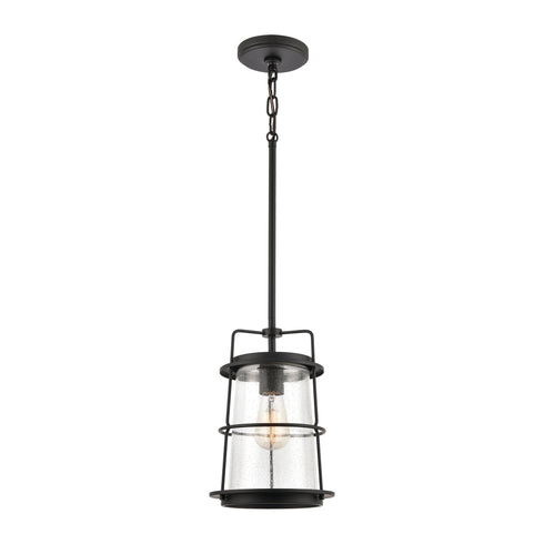 Elk Kennington 1 Light Mini Pendant In Black With Model: 89034/1
