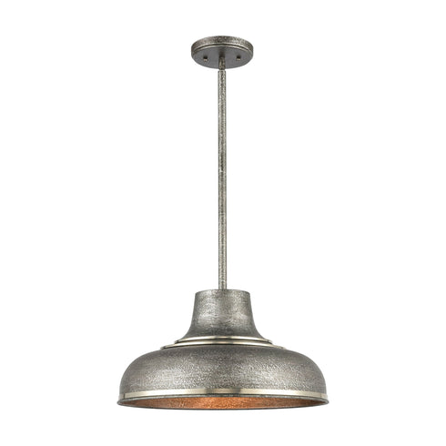Elk Kerin 1 Light Pendant In Polished Nickel With Model: 15575/1