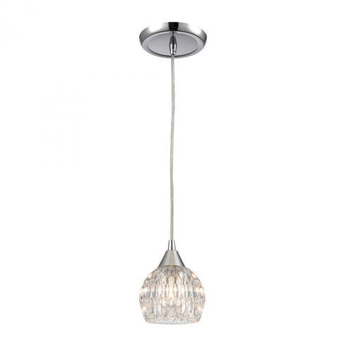 Elk Kersey 1 Light Mini Pendant In Polished Model: 10824/1