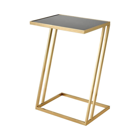 Elk Kingsroad Accent Table In Gold And Black Model: 351-10773