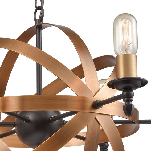 Elk Kingston 6 Light Chandelier In Oil Rubbed Model: 21136/6